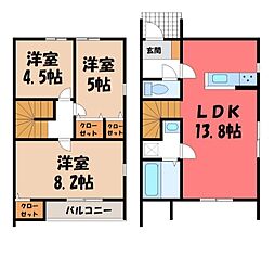東北本線 宇都宮駅 バス15分 東消防署北下車 徒歩5分