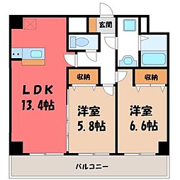 間取図画像 2LDK