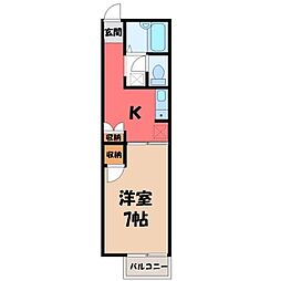 間取図画像 1K