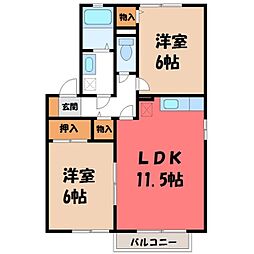 間取図画像 2LDK