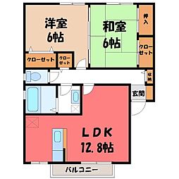 スターブルB 2LDKの間取図画像