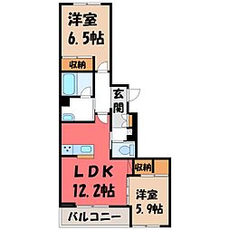 間取図画像 2LDK