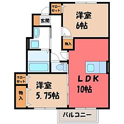 間取図画像 2LDK