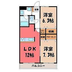 間取図画像 2LDK