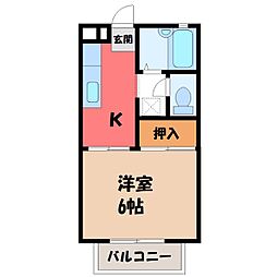 間取図画像 1K