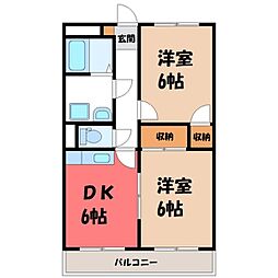 間取図画像 2DK