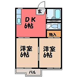 間取図画像 2DK