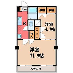 レジデンスカープ宇都宮 4階