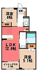 仮)宇都宮市下栗新築アパート 1階/-