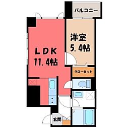 東武宇都宮線 東武宇都宮駅 徒歩14分 5階/-