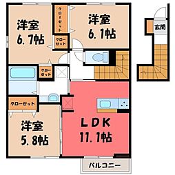 シャルムコート C 2階