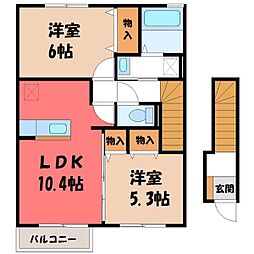 ディアコート駒生 C 2階