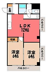 新泉ビル 2LDKの間取図画像