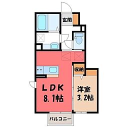 東武宇都宮線 西川田駅 徒歩9分 1階/-