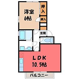 JR東北本線 宇都宮駅 バス18分 楡木街道入口下車 徒歩9分 1階/-