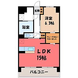 Y&M祇園 1LDKの間取図画像