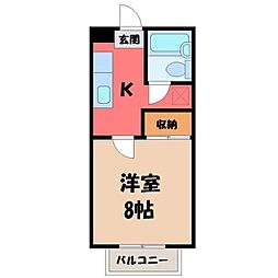ダイサンコーポ103 1Kの間取図画像