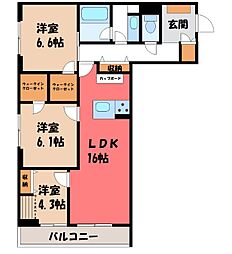ヴェルコリーナ 3階/-