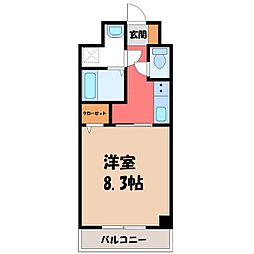 IRMS III 1Kの間取図画像