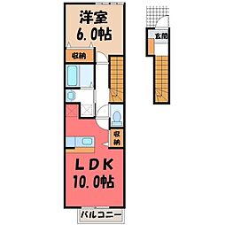 JR東北本線 宇都宮駅 バス10分 星ヶ丘中下車 徒歩3分 2階/-