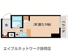 静岡県静岡市葵区鷹匠1丁目（賃貸マンション1R・3階・16.64㎡） その2