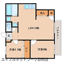 静岡県静岡市駿河区光陽町（賃貸アパート2LDK・2階・53.50㎡） その2