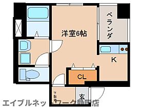 静岡県静岡市葵区鷹匠2丁目（賃貸マンション1R・4階・23.14㎡） その2