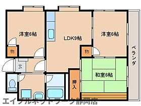 静岡県静岡市駿河区用宗3丁目（賃貸マンション3LDK・3階・57.50㎡） その2