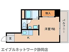 静岡県静岡市葵区一番町（賃貸マンション1R・4階・24.49㎡） その2