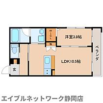 静岡県静岡市葵区西草深町（賃貸マンション1LDK・3階・36.34㎡） その2