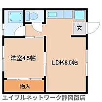 静岡県静岡市駿河区泉町（賃貸マンション1LDK・3階・29.16㎡） その2