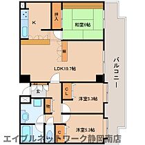 静岡県静岡市駿河区曲金3丁目（賃貸マンション3LDK・3階・82.80㎡） その2