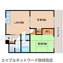 静岡県静岡市駿河区下島（賃貸マンション2LDK・3階・45.36㎡） その2