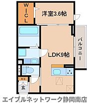 静岡県静岡市駿河区津島町（賃貸アパート1LDK・1階・33.46㎡） その2