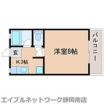 静岡県静岡市駿河区西大谷（賃貸アパート1K・1階・23.19㎡） その2