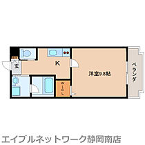 静岡県静岡市駿河区稲川3丁目（賃貸マンション1K・3階・33.67㎡） その2