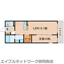 静岡県静岡市駿河区中原（賃貸マンション1LDK・4階・40.18㎡） その2