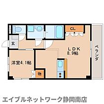 静岡県藤枝市水守3丁目（賃貸マンション1LDK・1階・33.38㎡） その2