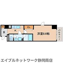 静岡県静岡市駿河区八幡1丁目（賃貸マンション1K・6階・30.46㎡） その2