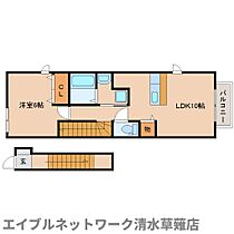 静岡県静岡市葵区瀬名4丁目（賃貸アパート1LDK・2階・41.98㎡） その2