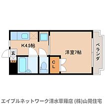 静岡県静岡市駿河区谷田（賃貸マンション1DK・2階・25.92㎡） その2