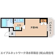 静岡県静岡市駿河区聖一色（賃貸マンション1K・2階・20.88㎡） その2