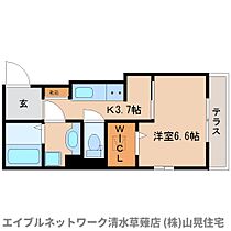 静岡県静岡市清水区谷田（賃貸アパート1K・1階・27.50㎡） その2