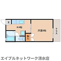 静岡県静岡市清水区折戸1丁目（賃貸アパート1K・1階・25.13㎡） その2