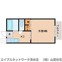 静岡県静岡市清水区三保（賃貸アパート1K・2階・22.68㎡） その2