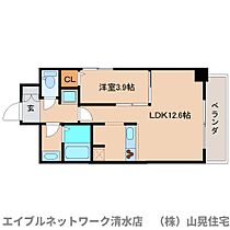 静岡県静岡市清水区辻2丁目（賃貸マンション1LDK・5階・37.98㎡） その2