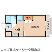 静岡県静岡市清水区八木間町（賃貸マンション1K・4階・25.38㎡） その2