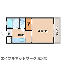 静岡県静岡市清水区折戸4丁目（賃貸マンション1K・1階・24.95㎡） その2