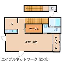 静岡県静岡市清水区江尻東3丁目（賃貸アパート1K・2階・36.67㎡） その2