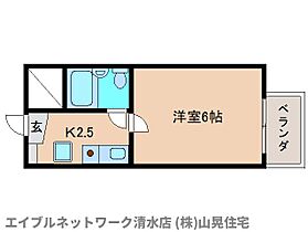 静岡県静岡市清水区江尻台町（賃貸マンション1K・2階・16.67㎡） その2